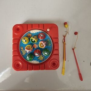 Vintage Mini Fishing Game 1990s Wind Up Toy